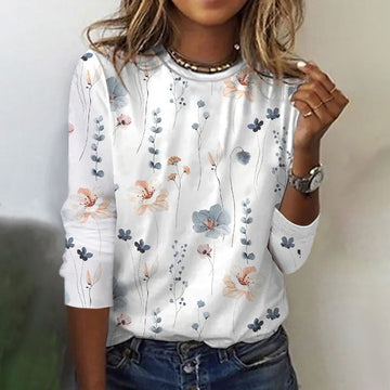 T-shirt décontracté à imprimé floral Azritha | Confortable et élégant pour l'été