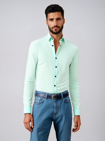 EliteFit Herren Business-Hemd | Super-Stretch | Perfekte Passform | Eleganter & Bequemer Stil