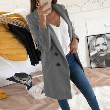 Felythra Blazer élégant en laine pour femme | Élégant et chaleureux | Parfait pour l'automne et l'hiver