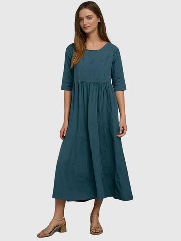 LuxeVibe Casual Cotton Linen Dress | Summer dress | Comfortable & breathable | Perfect for hot days