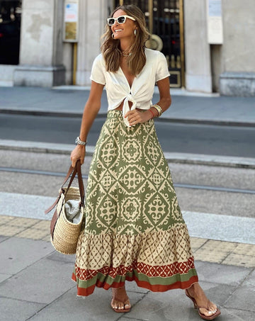 Aerianna Stylish Boho Skirt | Flowy & Fashionable | Perfect for Summer