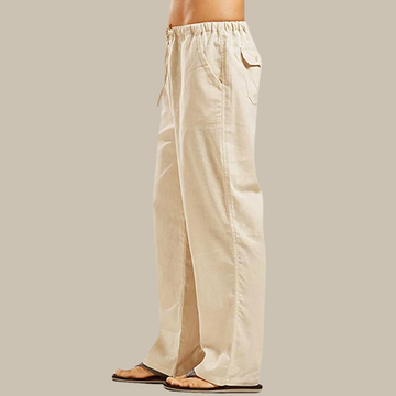ZentroLuxe Herren Leinenhose | Stilvoll & Bequem | Perfekt für Sommer & Freizeit