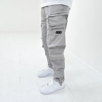 FlexMode Herren Cargo Hose | Klassisches Design in Schwarz/Grau für Jeden Tag