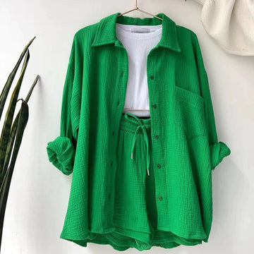 Ensemble deux pièces ElegancePlisse Madelyn | Avec des plis | Mode féminine pour le printemps et l'été | Confortable et élégant