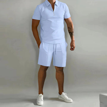 CarterStyle Polo & Shorts Set für Herren | Sommerlich & Bequem | Perfekt für Freizeit & Urlaub