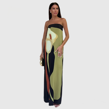 Robe bohème sans bretelles BohoStyle | Silvana | Facile | Robe d'été | Robe décontractée pour femme