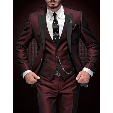 LinoGent Herren Leinenanzug | 3-teiliges Set mit Blazer, Weste & Hose | Stilvoll & Atmungsaktiv