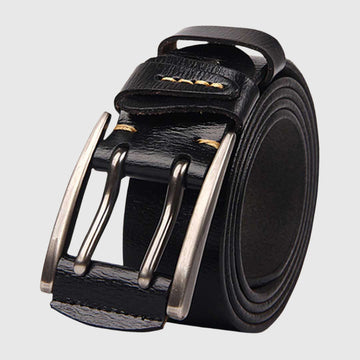 Yakama Belt | Leather belt with silver buckle | Robust and elegant belt for men