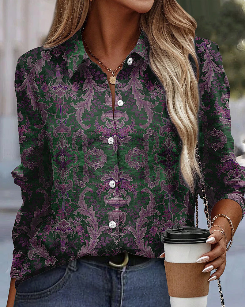 StyleCharm | Timeless blouse with a unique pattern | Comfortable &amp; elegant | Perfect for leisure &amp; the office