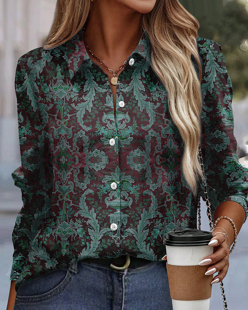 StyleCharm | Timeless blouse with a unique pattern | Comfortable &amp; elegant | Perfect for leisure &amp; the office