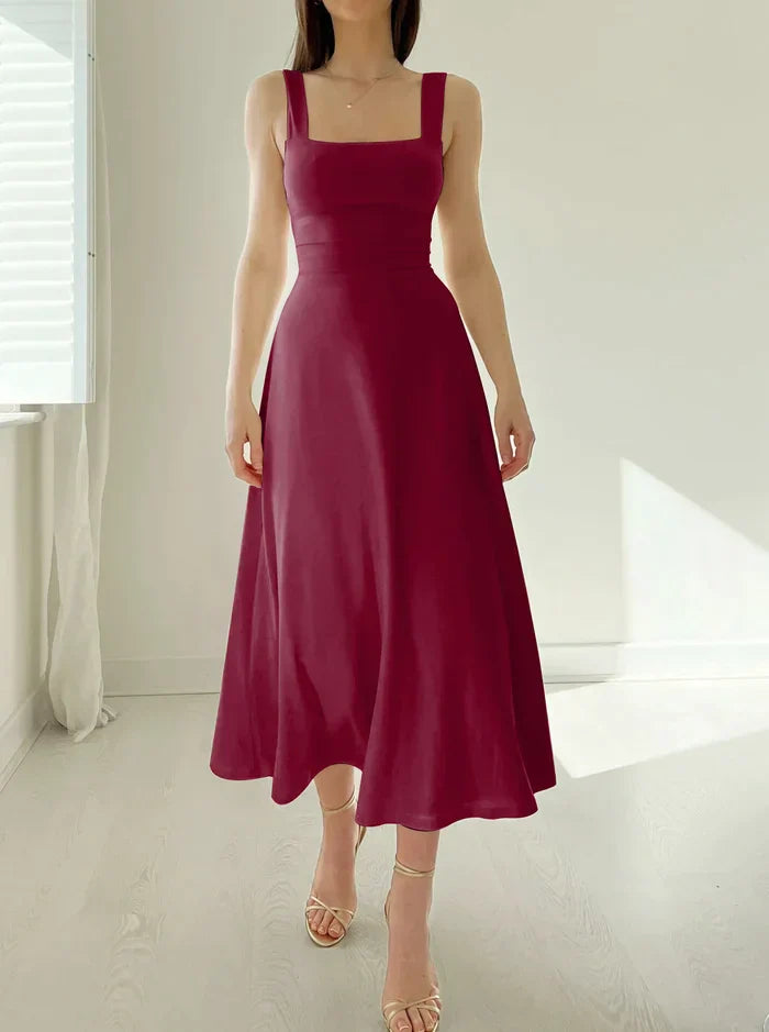 Elandra - Robe courte élégante coupe slim | Bretelles épaisses | Look d'été | Élégant et confortable pour les journées chaudes 