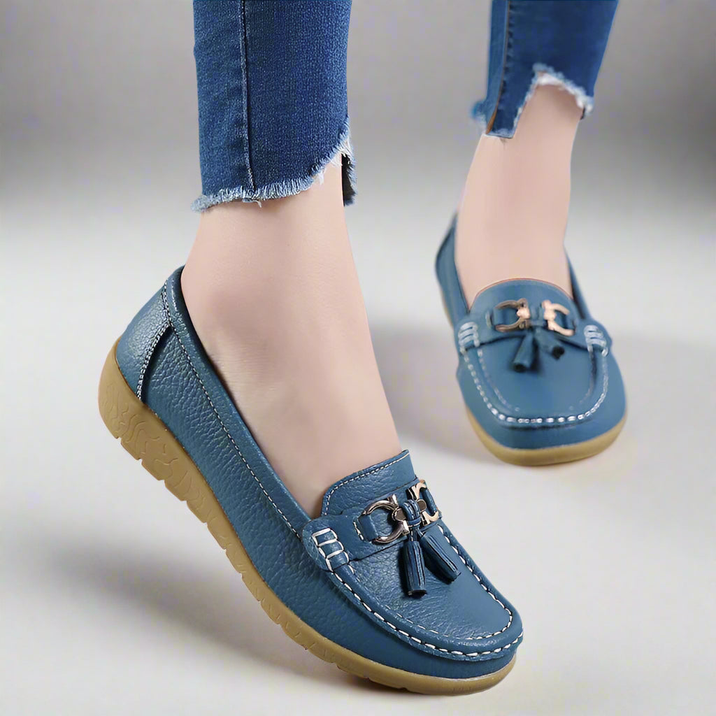 Chaussures bateau orthopédiques élégantes NavisWalk pour femmes | Confortable | Respirant | Idéal pour tous les jours