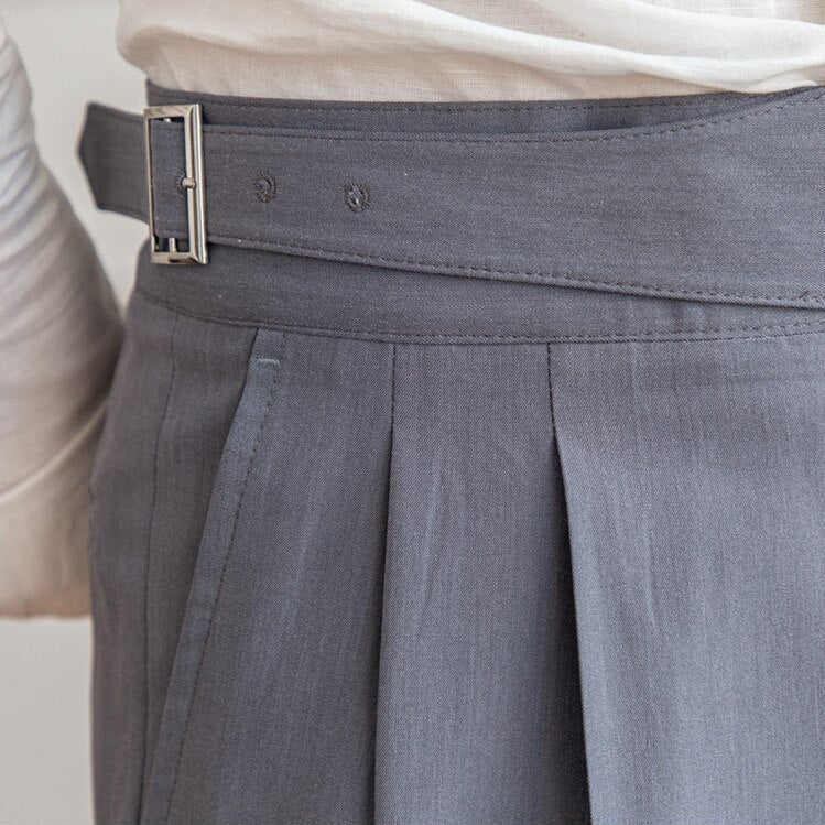BuckleFit Klassische Herren-Hose mit Schnallen-Design | Stilvoll & Bequem | Perfekt für Büro & Freizeit