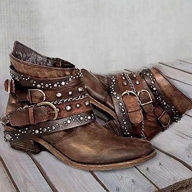 Ilanael vintage boots for women | Fashionable &amp; robust | Perfect for autumn