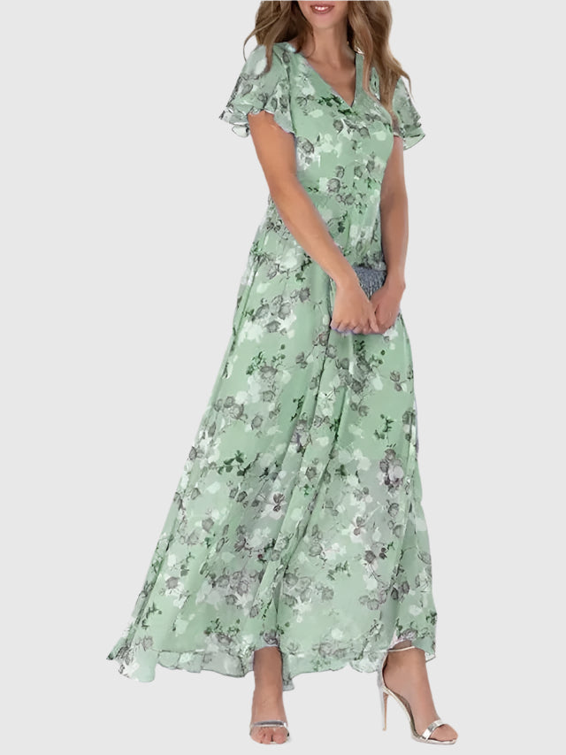 EdenBliss – Robe fleurie élégante pour femme | Aéré | Élégant | Parfait pour le printemps et l'été