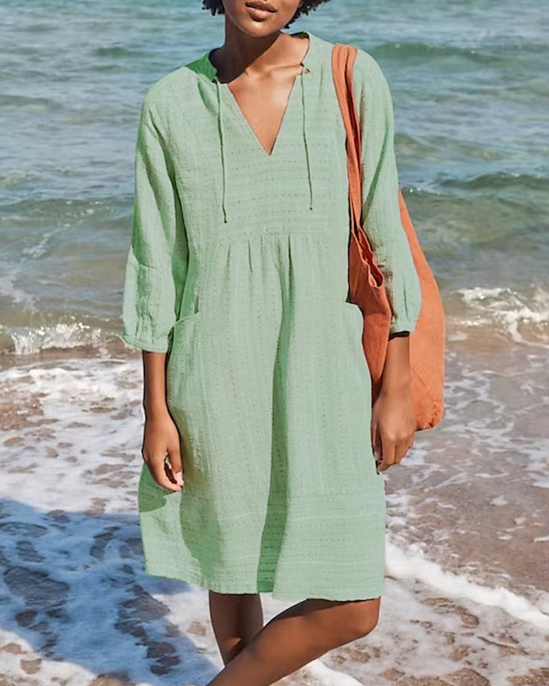 Robe d'été légère Torena pour femme | Aéré et confortable | Parfait pour les vacances et la vie quotidienne 