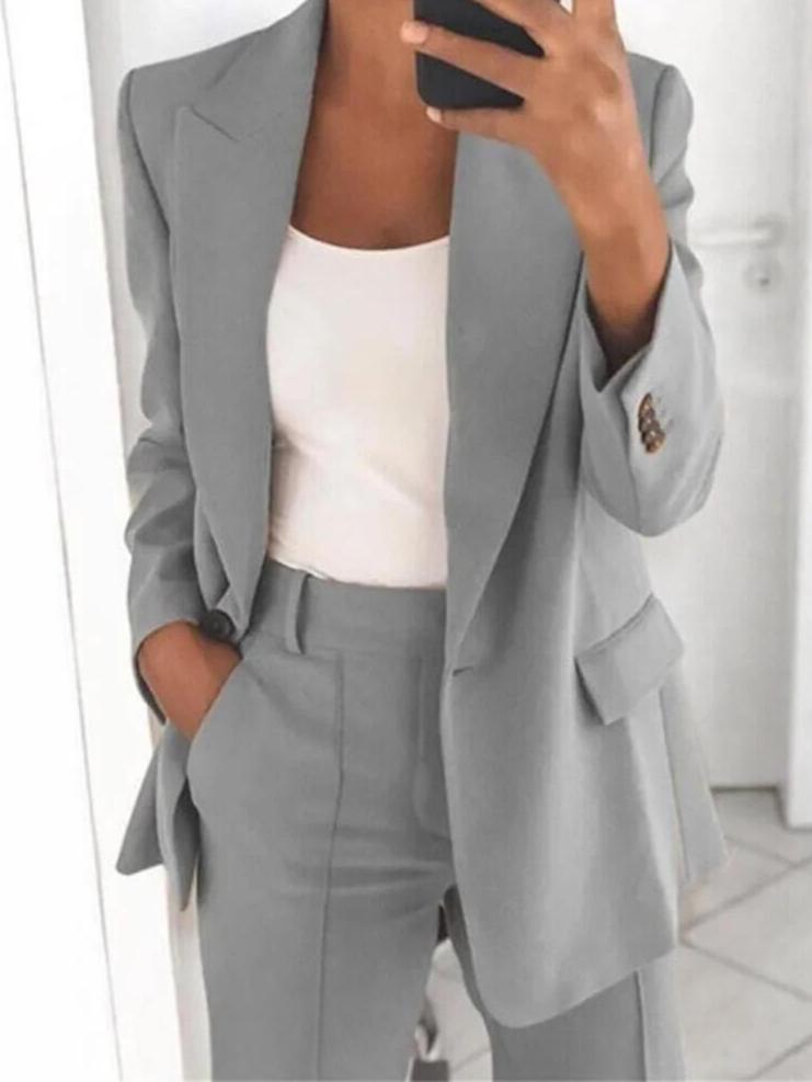 Costume 2 pièces pour femme EveLaure Premium | Élégant et confortable | Design élégant pour le bureau et les loisirs