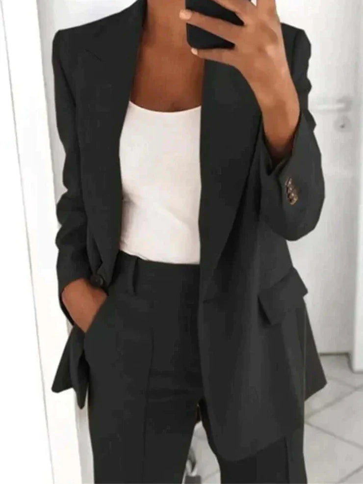 Costume 2 pièces pour femme EveLaure Premium | Élégant et confortable | Design élégant pour le bureau et les loisirs