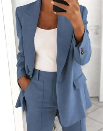 Costume 2 pièces pour femme EveLaure Premium | Élégant et confortable | Design élégant pour le bureau et les loisirs