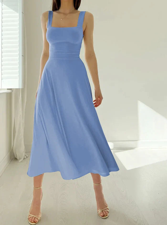Elandra - Robe courte élégante coupe slim | Bretelles épaisses | Look d'été | Élégant et confortable pour les journées chaudes 