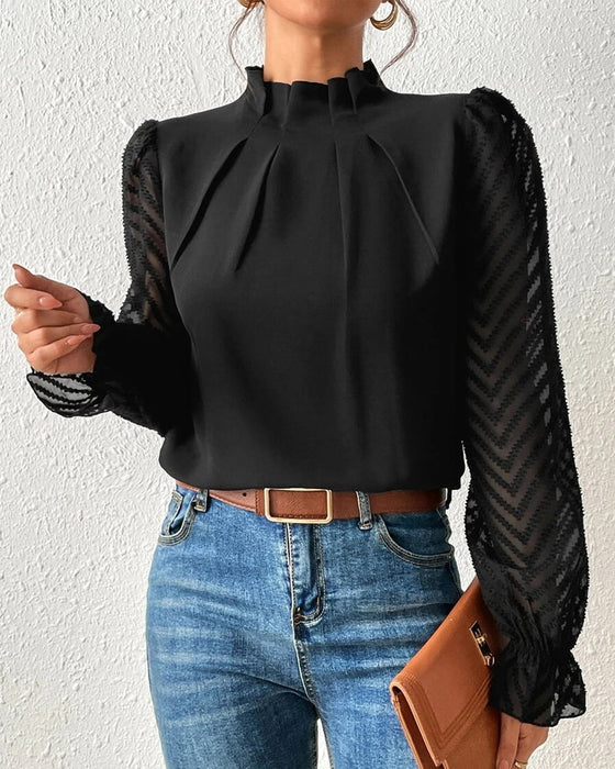 Haut à manches longues CoastalEase – aéré, confortable et élégant dans un style côtier chic