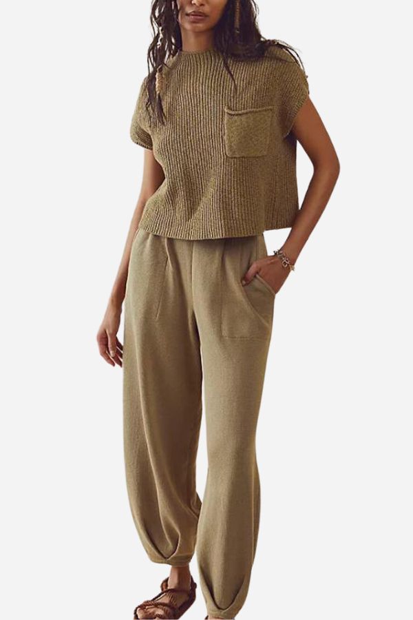 AmaraStyle Elegantes 2-Teiliges Damen Set | Stilvoll & Bequem | Ideal für Alltag & besondere Anlässe