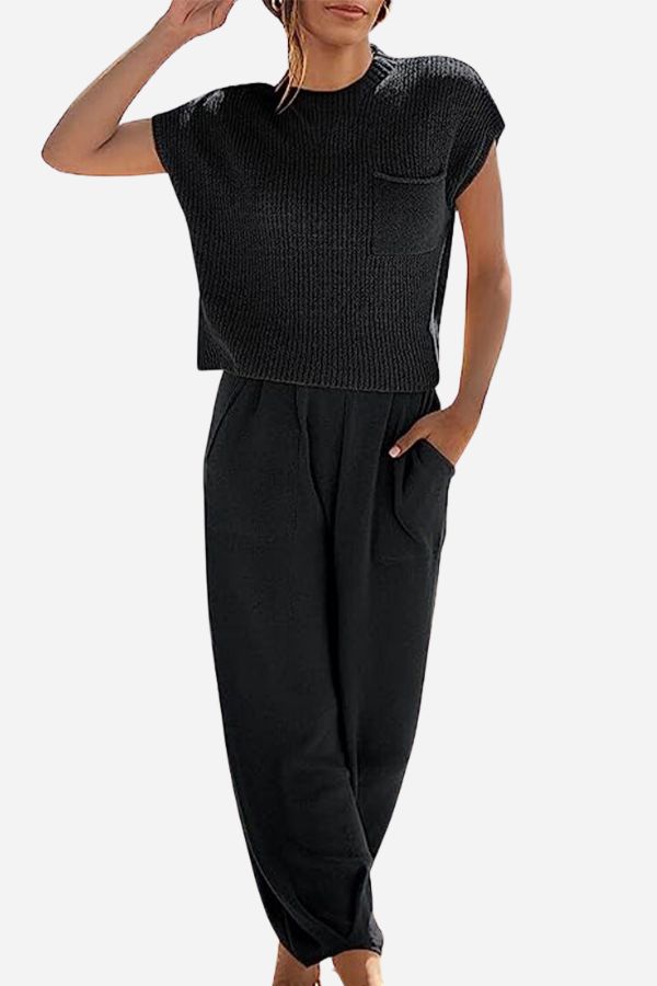 AmaraStyle Elegantes 2-Teiliges Damen Set | Stilvoll & Bequem | Ideal für Alltag & besondere Anlässe
