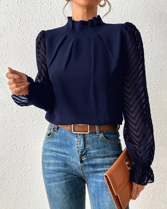 Haut à manches longues CoastalEase – aéré, confortable et élégant dans un style côtier chic