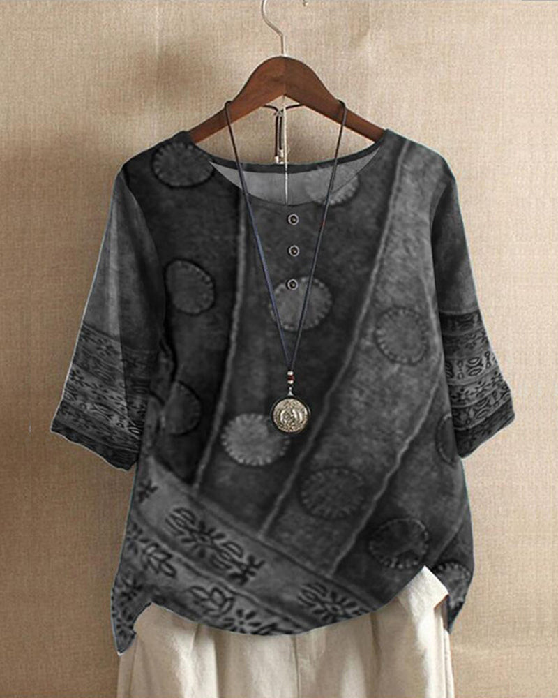 Nalirae Casual Half-Sleeve Top | Comfortable | Light &amp; Airy for Summer