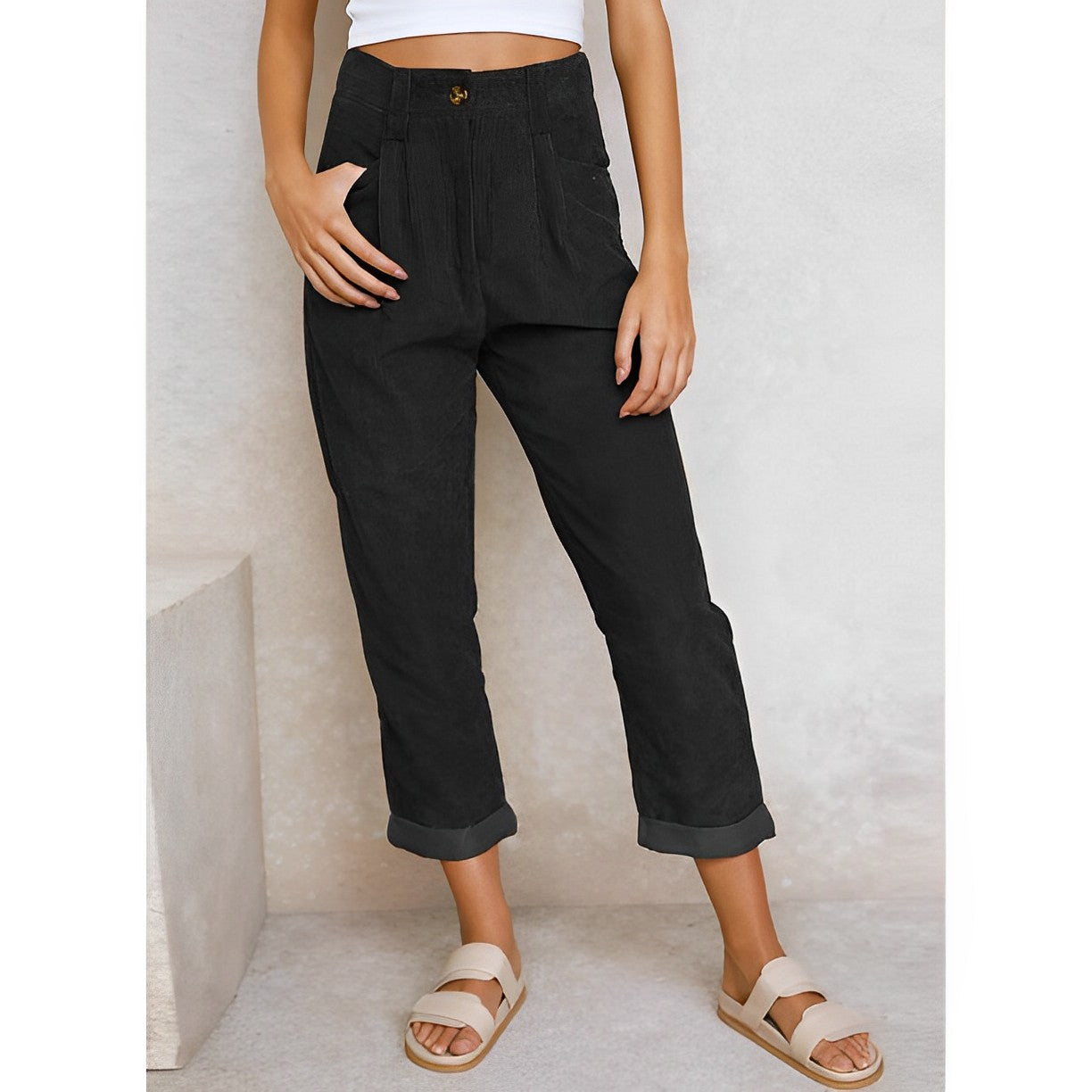LuxeCord Chic Design Corduroy Pants | Trendy | Comfortable | Winter Style | Pants for Women