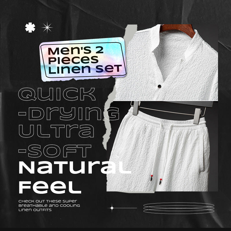 Zenith Eleganter Herren Leinen Sommeranzug | 2-teilig | Leicht & Atmungsaktiv | Ideal für heiße Tage