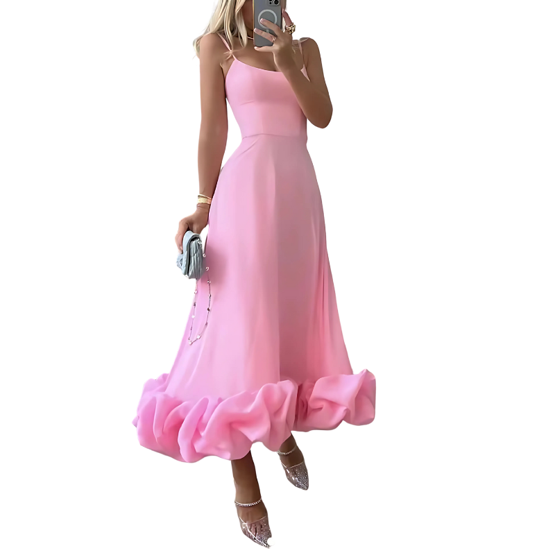 Ravelle Elegant Women's Midi Dress | Boho Chic | Unique Cut | Perfect for Summer &amp; Leisure