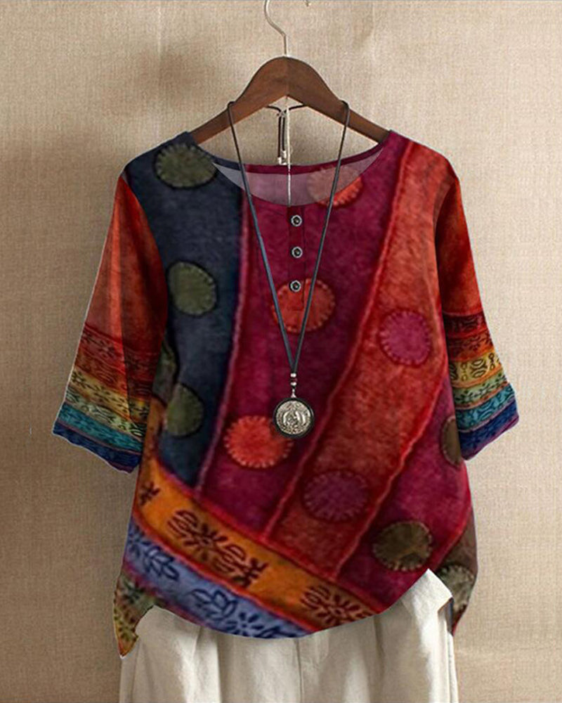 Nalirae Casual Half-Sleeve Top | Comfortable | Light &amp; Airy for Summer