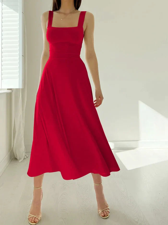 Elandra - Robe courte élégante coupe slim | Bretelles épaisses | Look d'été | Élégant et confortable pour les journées chaudes 