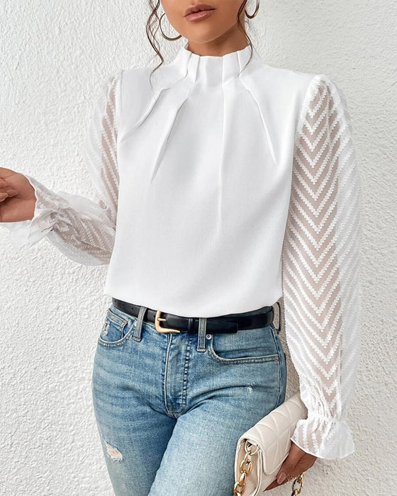 Haut à manches longues CoastalEase – aéré, confortable et élégant dans un style côtier chic