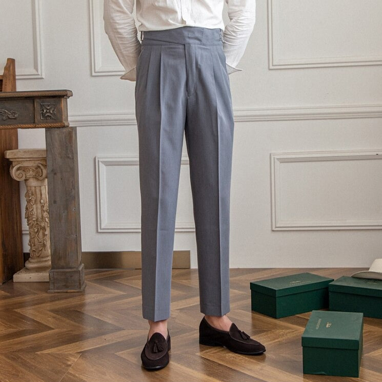 BuckleFit Klassische Herren-Hose mit Schnallen-Design | Stilvoll & Bequem | Perfekt für Büro & Freizeit