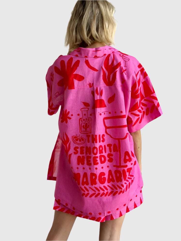 Ensemble deux pièces féminin BlushCharm | Manches courtes | Mode d'été | L'élégance au quotidien