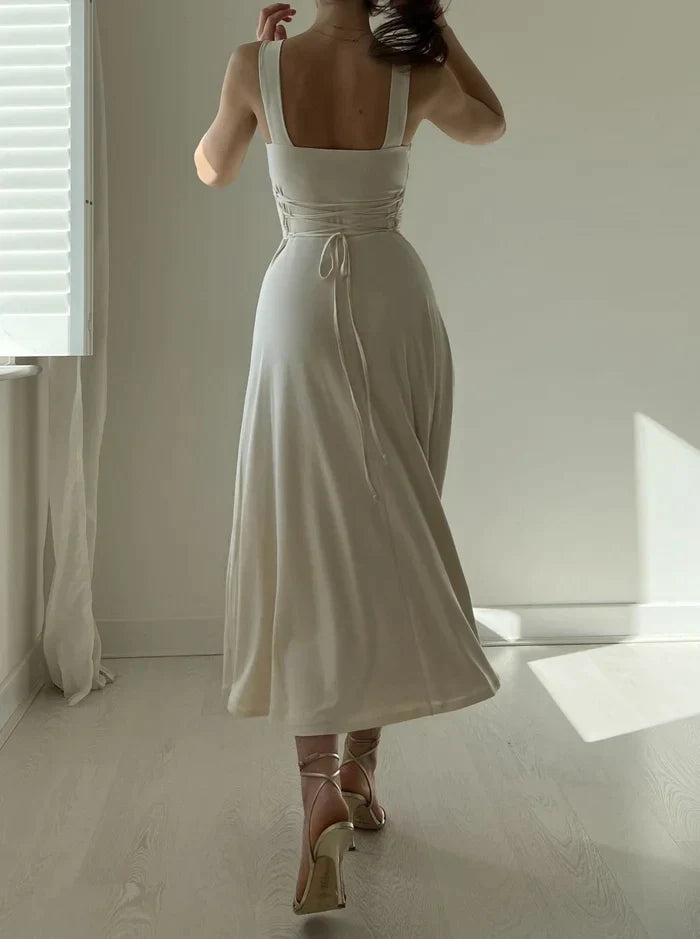 Elandra - Robe courte élégante coupe slim | Bretelles épaisses | Look d'été | Élégant et confortable pour les journées chaudes 