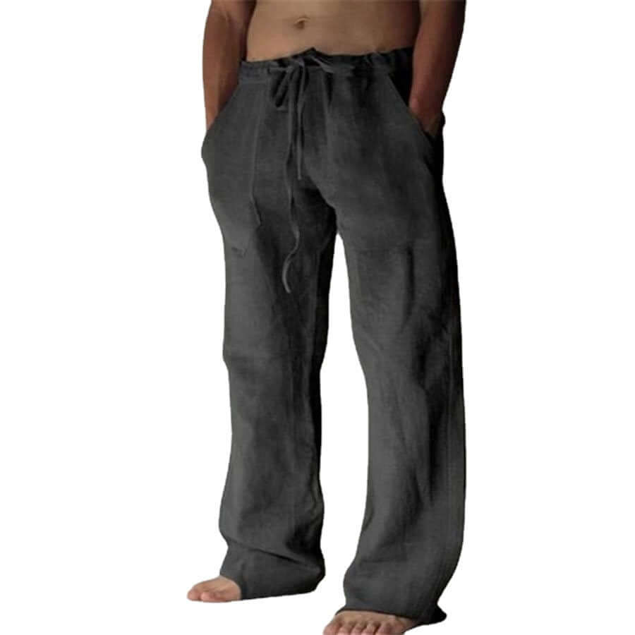 Pantalon en lin léger et respirant Thalindra pour homme | Parfait pour l'été et les loisirs
