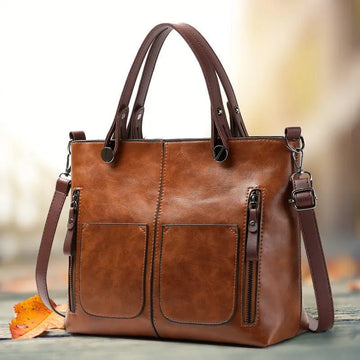 EliteHold Sac à main en cuir élégant pour femme | De haute qualité et intemporel | Parfait pour la vie quotidienne et les affaires