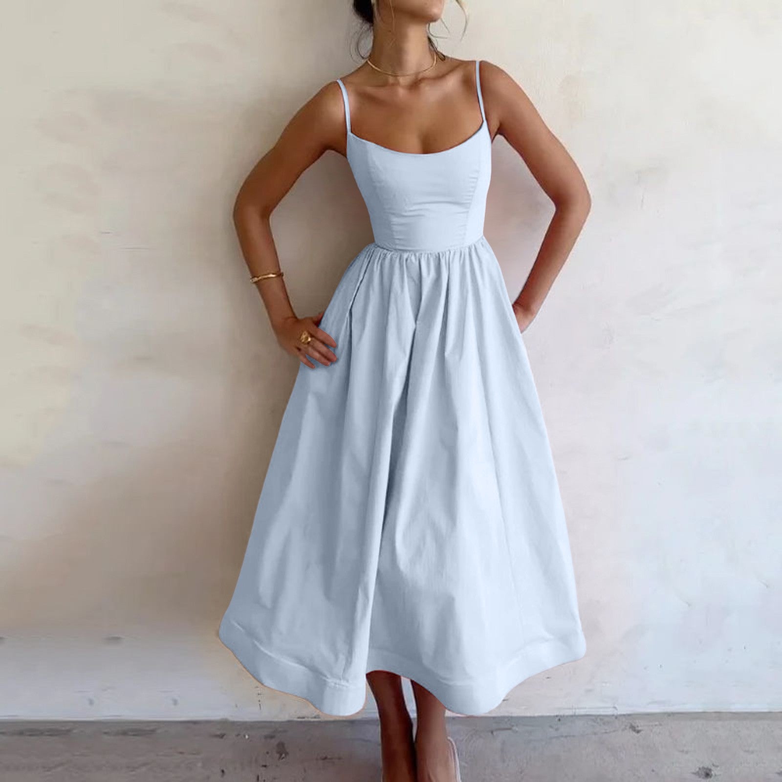 Aveline Sommer Eleganz Kleid | Leicht & Luftig für Stilvolle Tage