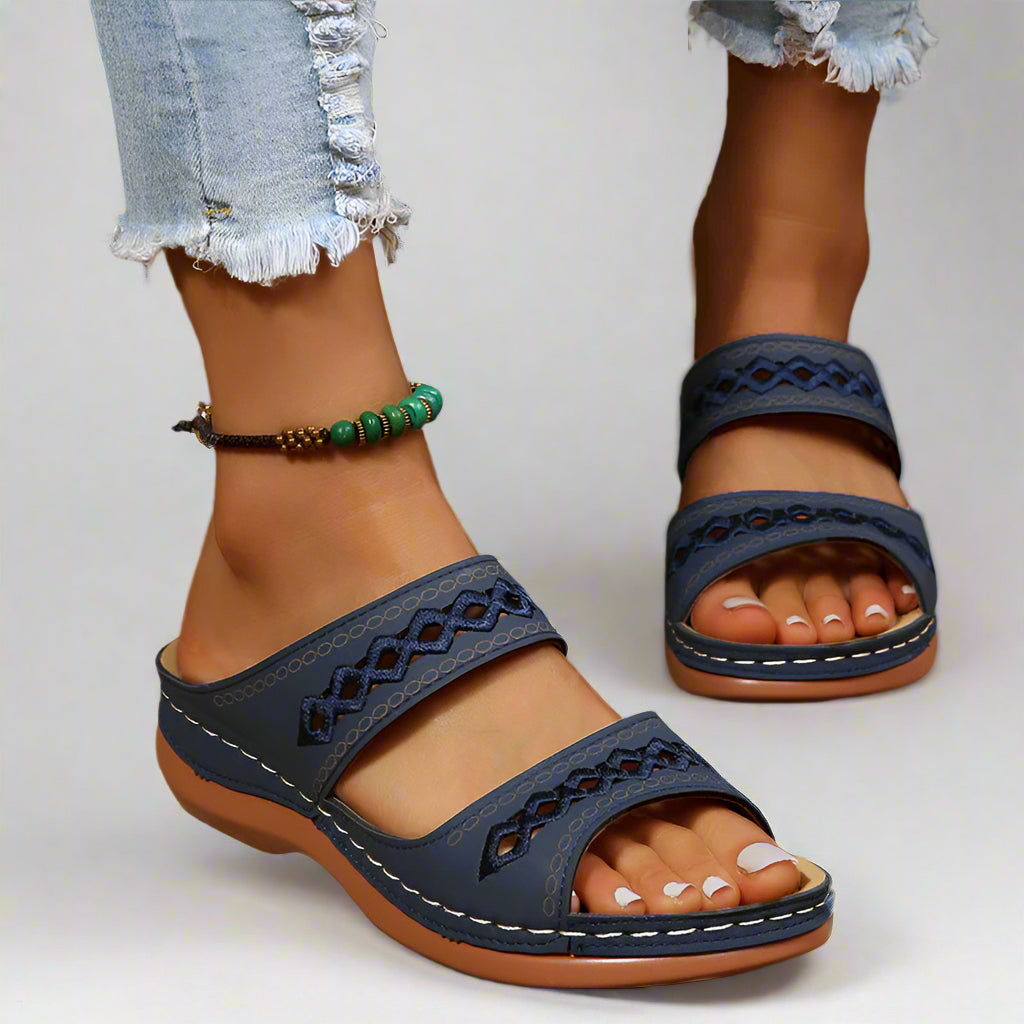 Sandales orthopédiques confortables ComfortStep pour femmes | Respirant | Semelle intérieure de soutien | Parfait pour tous les jours