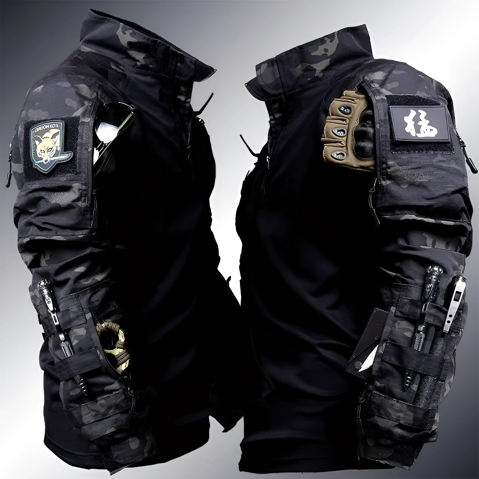 TactiCam Herren Uniform | Robuste, Atmungsaktive Mehrzweck-Tarnkleidung mit Schnellem Zugriff