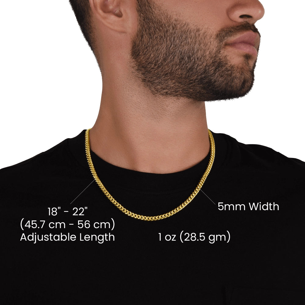 EternalBond Halskette für Herren | 14K Weißgold oder 18K Gelbgold | Edles Schmuckgeschenk