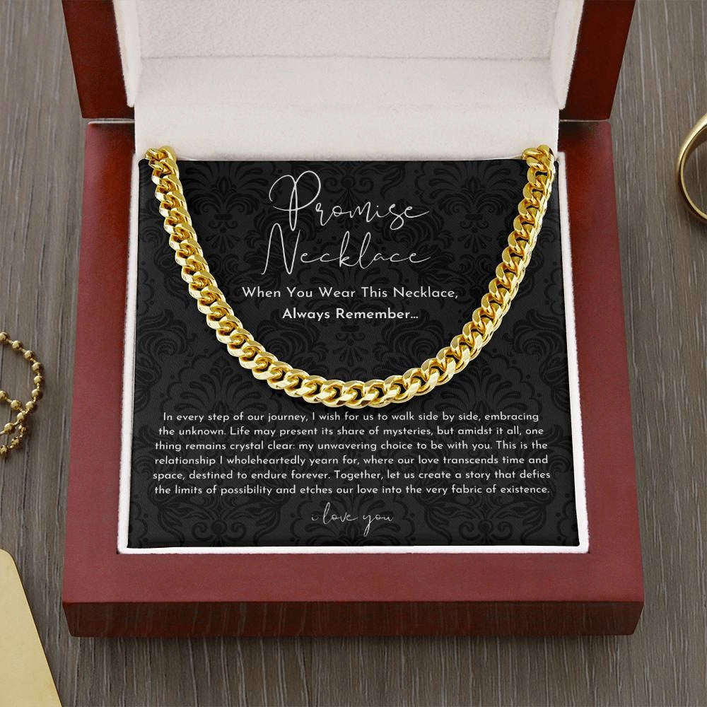 EternalBond Halskette für Herren | 14K Weißgold oder 18K Gelbgold | Edles Schmuckgeschenk