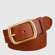 Caddoan Belt | Robuster Leder-Gürtel mit Goldener Schnalle | Eleganz trifft auf Langlebigkeit