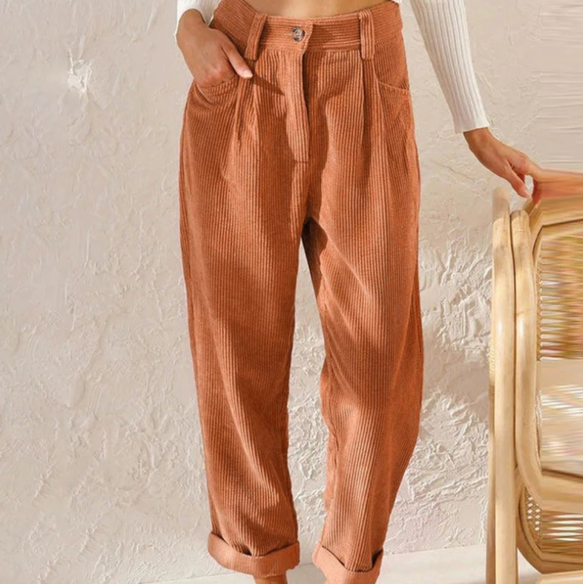 Pantalon de loisirs décontracté CordEase | Velours côtelé doux | Confort et style au quotidien