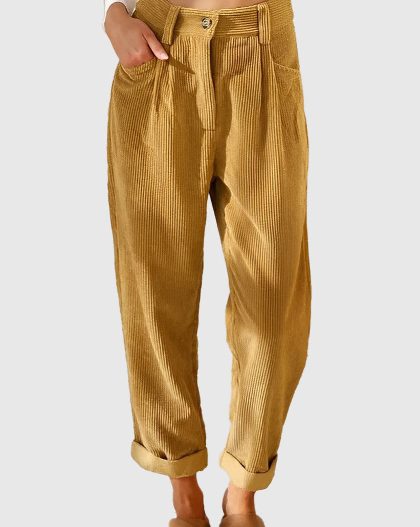 Pantalon de costume taille haute pour femme | Fluide et taille haute | Idéal pour le bureau et les loisirs