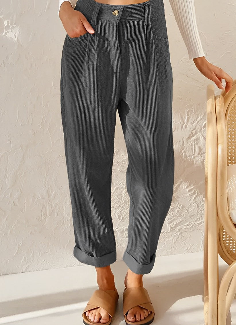 LuxeCord Chic Design Corduroy Pants | Trendy | Comfortable | Winter Style | Pants for Women