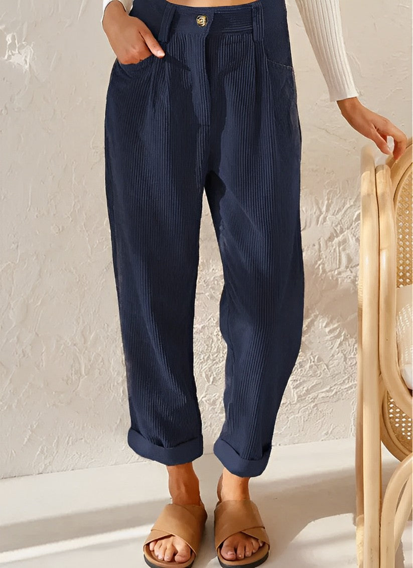 LuxeCord Chic Design Corduroy Pants | Trendy | Comfortable | Winter Style | Pants for Women